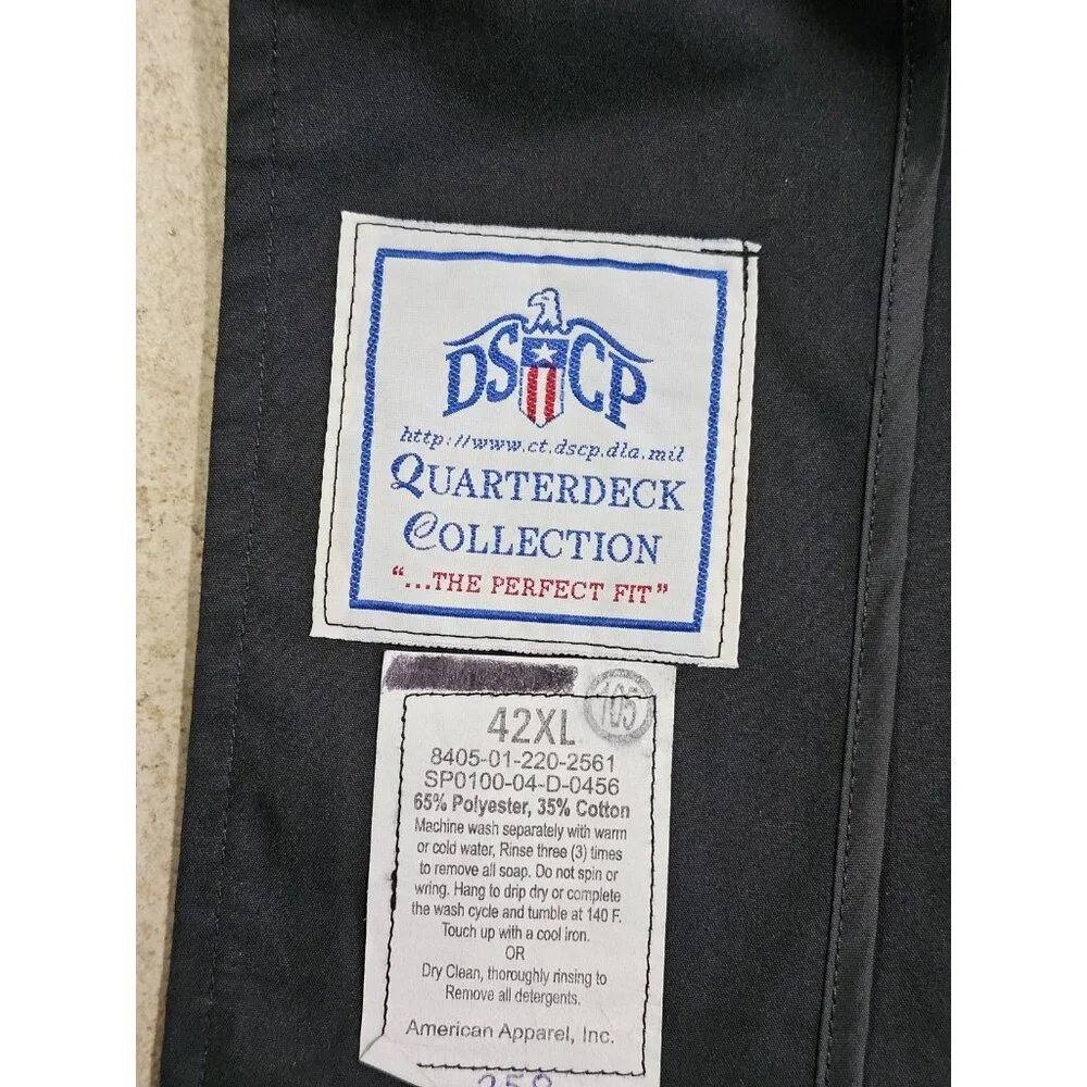 Vintage US Military DSCP Quarterdeck Trench Coat Rain Coat Mens 42XL Classic Lux - Picture 5 of 7